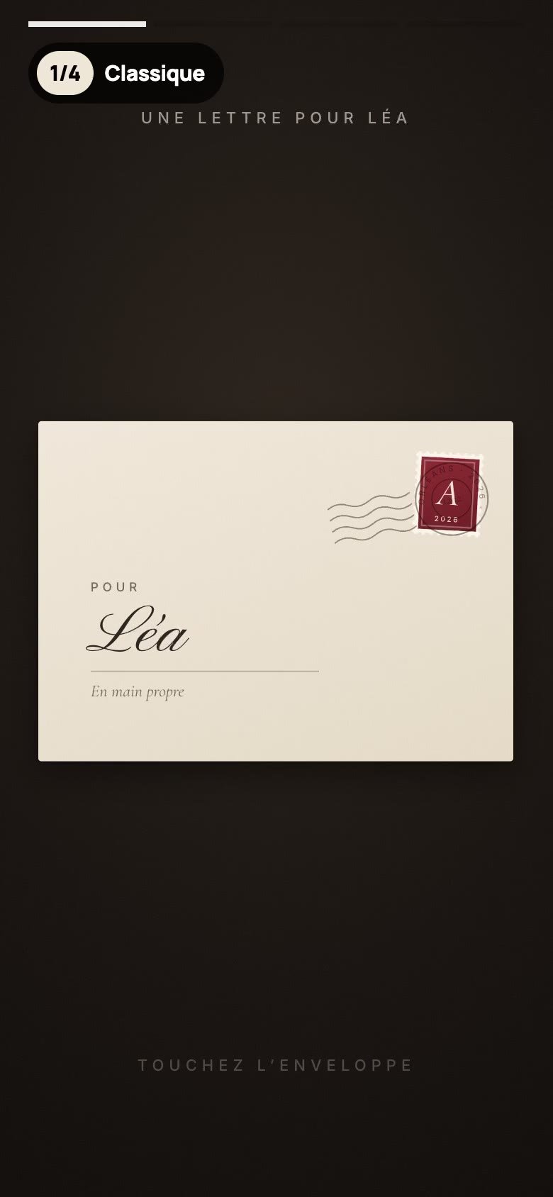 Invitation d’anniversaire en ligne qui s’ouvre en animation