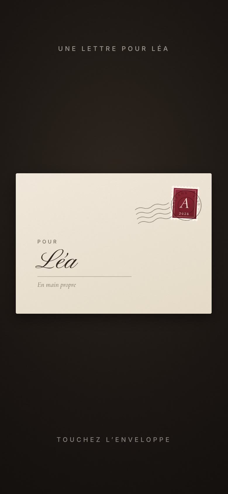 Invitation en ligne style Classique, papier crème et cachet de cire